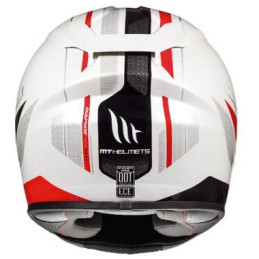 MT HELEMET RAPIDE BRANCO / VERMELHO