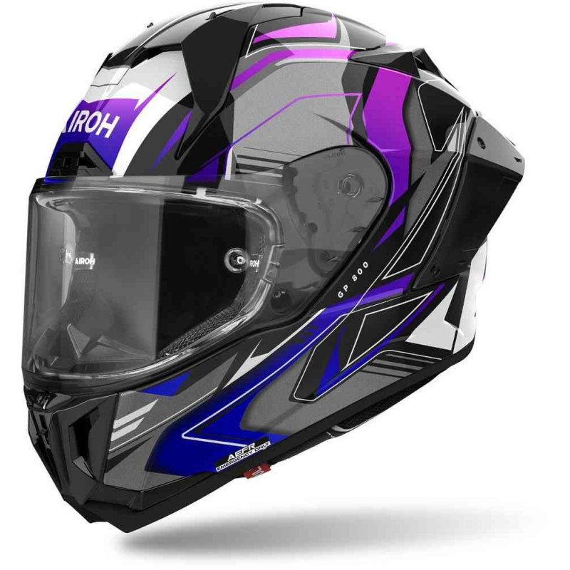 AIROH GP 800 MUST CARBON PRETO / ROXO
