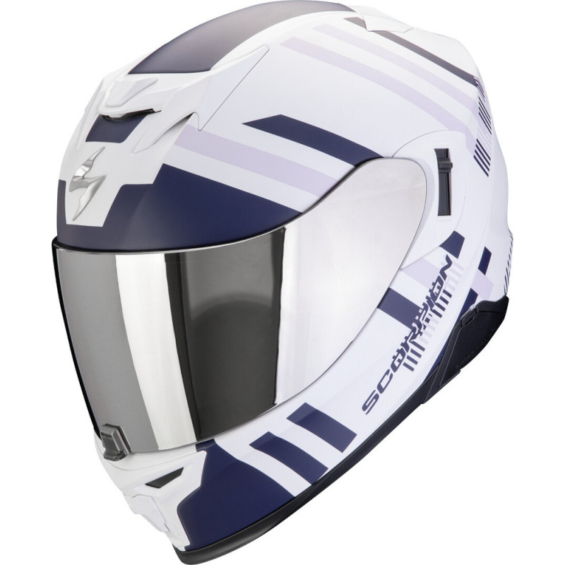 SCORPION EXO-520 EVO AIR BANSHEE BRANCO / AZUL