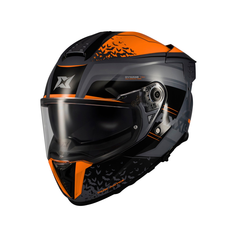 AXXIS HAWK SV EVO DARK JUSTICE PRETO/LARANJA