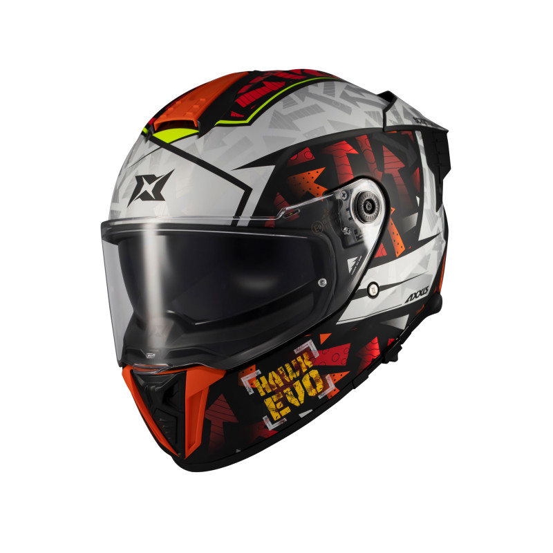 AXXIS HAWK SV EVO SKETCHBOOK CINZA/VERMELHO