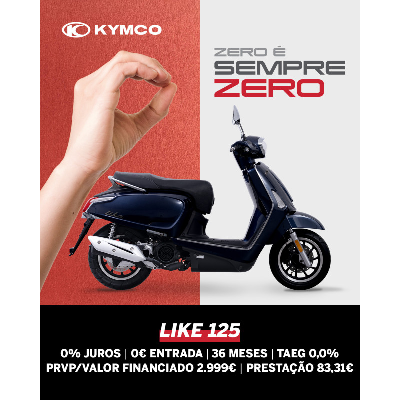 KYMCO LIKE 125 (FINANCIAMENTO 0% JUROS)