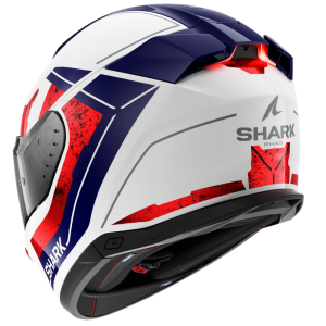 SHARK SKWAL i3 RHAD BRANCO / CROMADO / VERMELHO