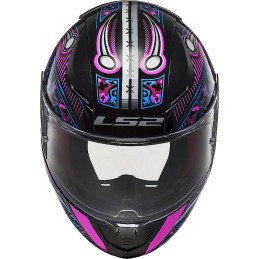 LS2 FF353J RAPID MINI VOODOO PRETO / ROSA