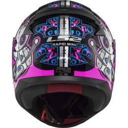 LS2 FF353J RAPID MINI VOODOO PRETO / ROSA