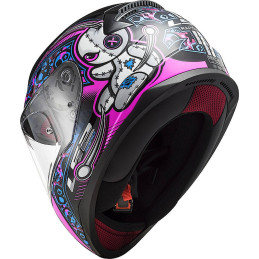 LS2 FF353J RAPID MINI VOODOO PRETO / ROSA