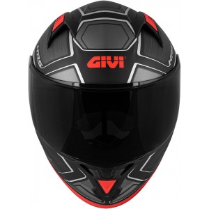GIVI 50.6 SPORT DEEP PRETO/VERMELHO MATE