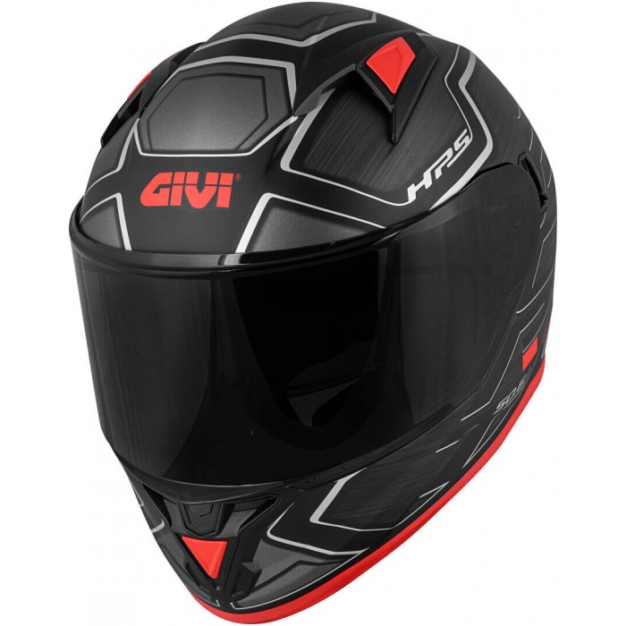 GIVI 50.6 SPORT DEEP PRETO/VERMELHO MATE